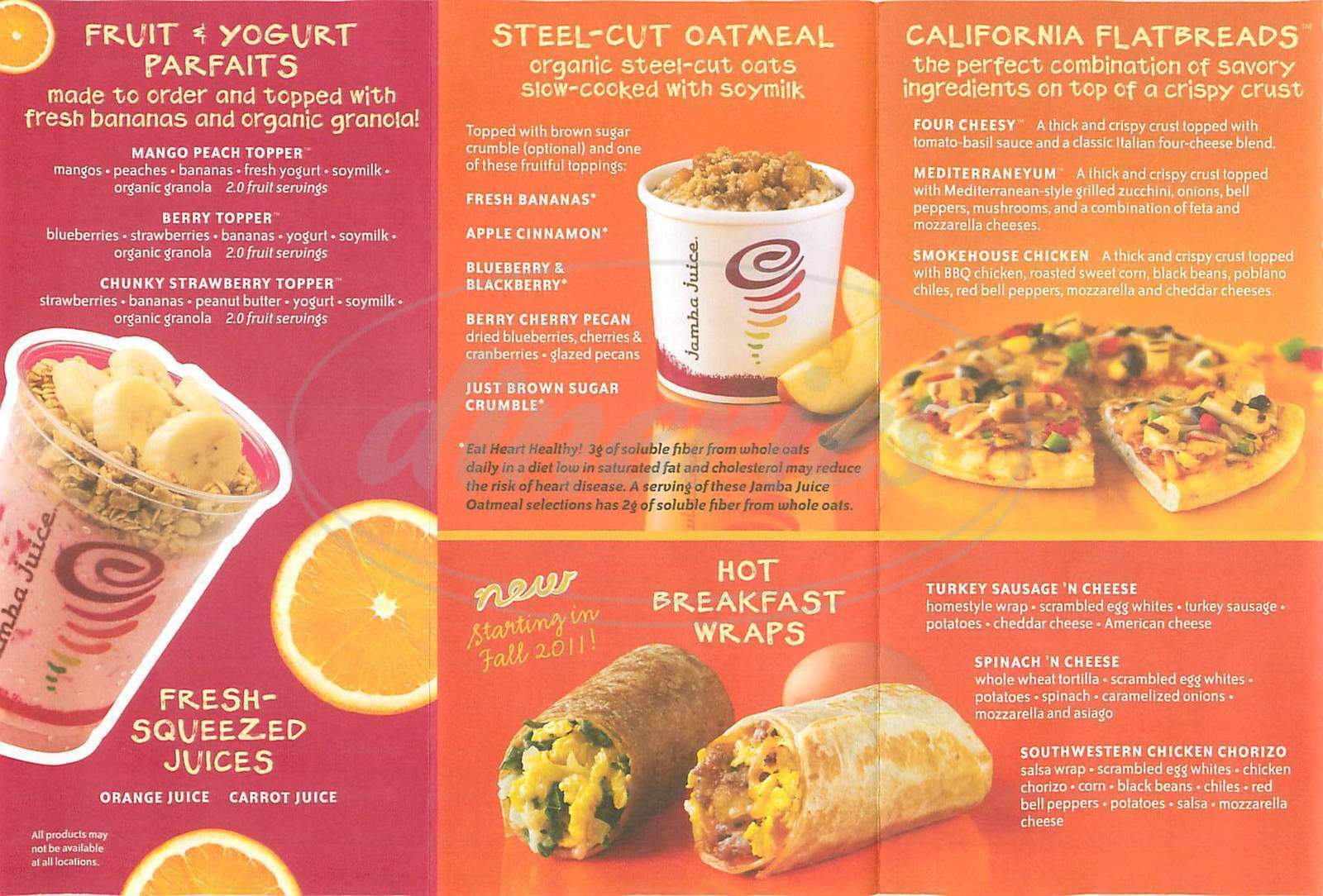 Jamba Juice Menu Along With Prices And Hours Menu And Prices