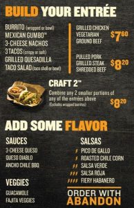 Qdoba Mexican Eats Menu Along With Prices and Hours
